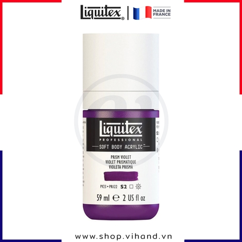 Màu acrylic vẽ vải cao cấp Liquitex Soft Body 391 Prism Violet - 59ml (2Oz)