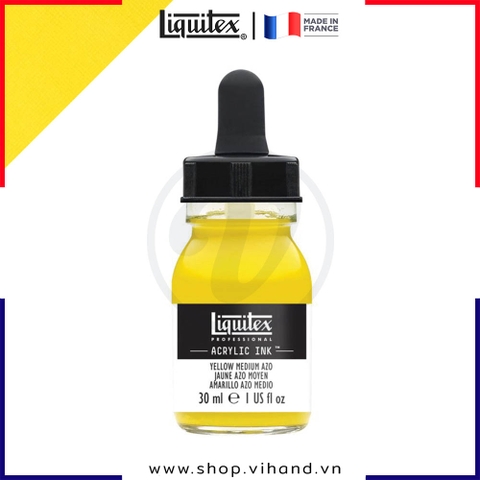 Mực acrylic cao cấp Liquitex Professional Acrylic Ink 412 Yellow Medium Azo - 30ml (1Oz)
