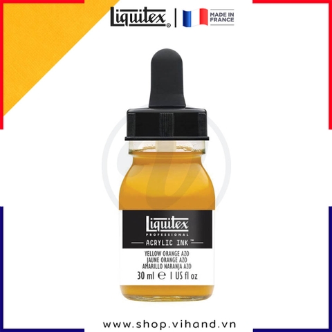 Mực acrylic cao cấp Liquitex Professional Acrylic Ink 414 Yellow Orange Azo - 30ml (1Oz)