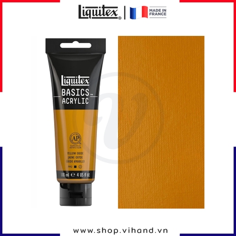 Màu vẽ đa chất liệu Liquitex Basics Acrylic Yellow Oxide #416 – 118ml (4Oz)