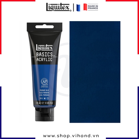 Màu vẽ đa chất liệu Liquitex Basics Acrylic Primary Blue #420 – 118ml (4Oz)