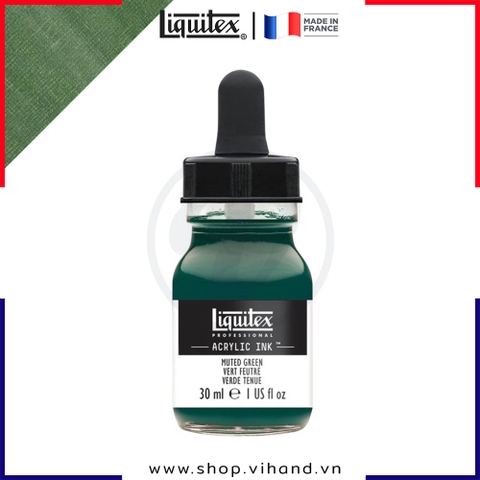 Mực acrylic cao cấp Liquitex Professional Acrylic Ink 501 Muted Green - 30ml (1Oz)