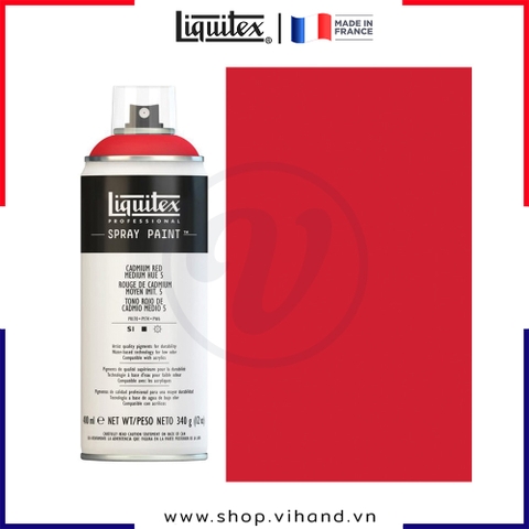 Bình sơn xịt cao cấp Liquitex Professional Spray Paint 5151 Cadmium Red Medium Hue 5 - 400ml