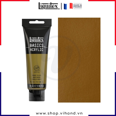 Màu vẽ đa chất liệu Liquitex Basics Acrylic Bronze Yellow #530 – 118ml (4Oz)