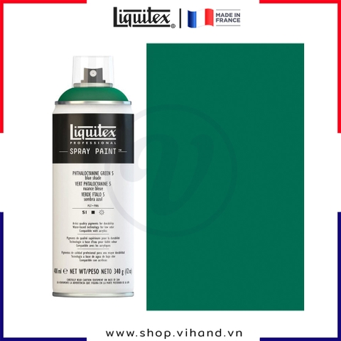 Bình sơn xịt cao cấp Liquitex Professional Spray Paint 5317 Phthalocyanine Green 5 Blue Shade - 400ml