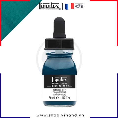 Mực acrylic cao cấp Liquitex Professional Acrylic Ink 561 Turquoise Deep - 30ml (1Oz)