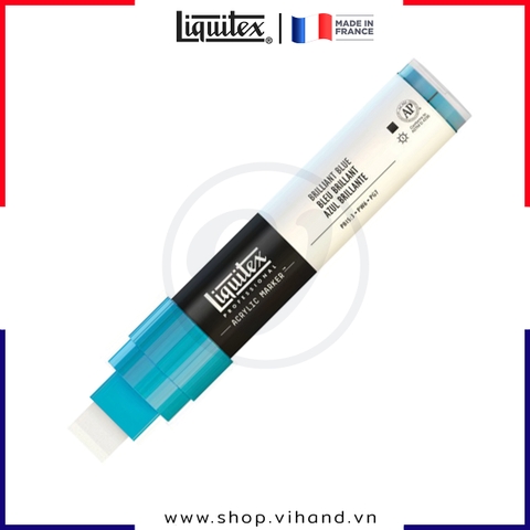 Bút vẽ sơn acrylic cao cấp Liquitex Professional Paint Marker 570 Brilliant Blue - Ngòi 15mm