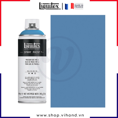 Bình sơn xịt cao cấp Liquitex Professional Spray Paint 6320 Prussian Blue Hue 6 - 400ml