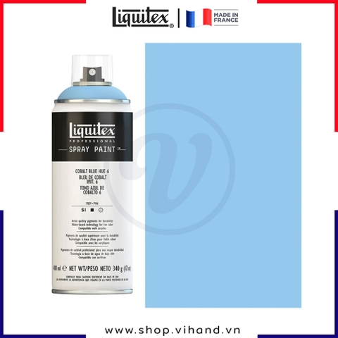 Bình sơn xịt cao cấp Liquitex Professional Spray Paint 6381 Cobalt Blue Hue 6 - 400ml