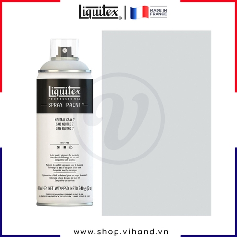 Bình sơn xịt cao cấp Liquitex Professional Spray Paint 7599 Neutral Gray 7 - 400ml