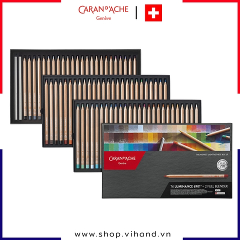 Bộ bút chì màu Caran d'Ache Luminance - 76 màu