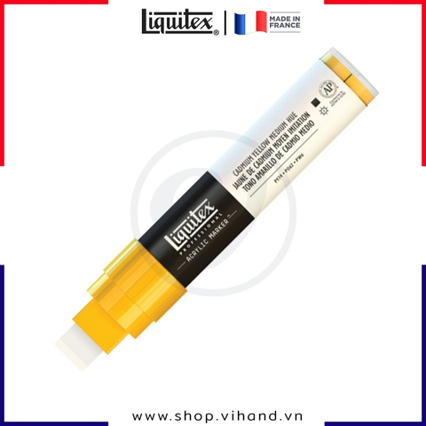 Bút vẽ sơn acrylic cao cấp Liquitex Professional Paint Marker 830 Cadmium Yellow Medium Hue - Ngòi 15mm