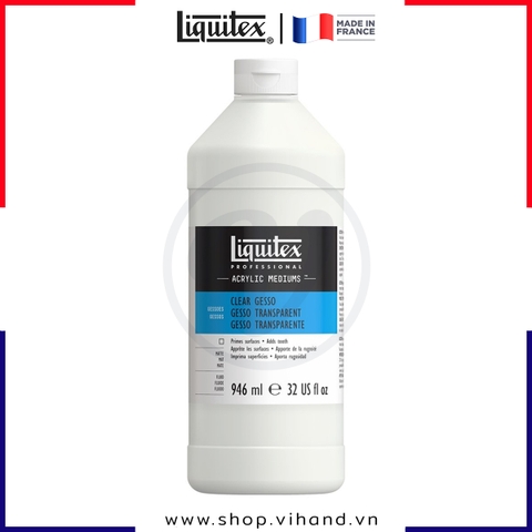 Sơn lót nền cao cấp dạng trong suốt Liquitex Professional Acrylic Clear Gesso - 946ml (32Oz)