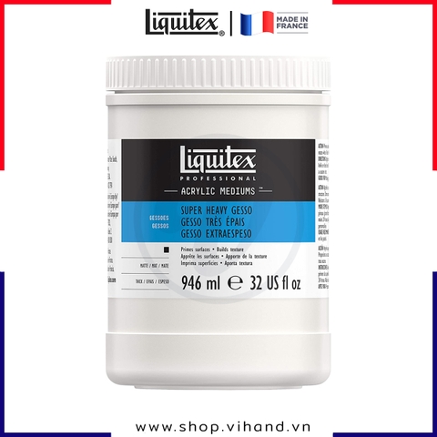 Sơn lót nền siêu dày, màu trắng Liquitex Professional Acrylic Super Heavy Gesso - 946ml (32Oz)