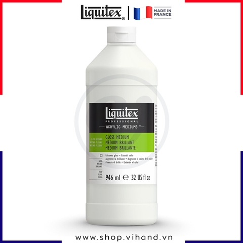 Dung môi làm tăng độ bóng màu acrylic Liquitex Professional Gloss Medium - 946ml (32Oz)