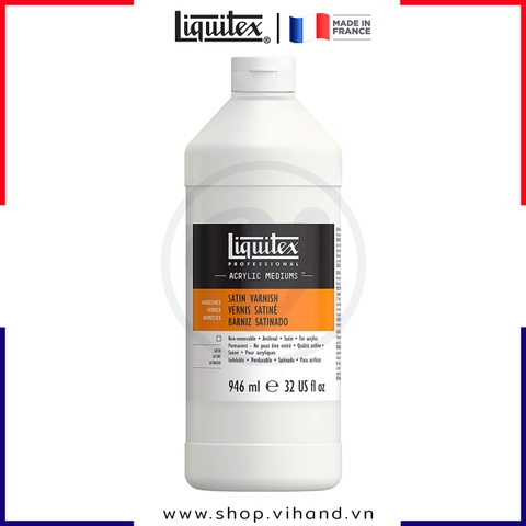 Dung dịch tạo lớp phủ bảo vệ màu Liquitex Professional Satin Varnish (Ít bóng) - 946ml (32Oz)