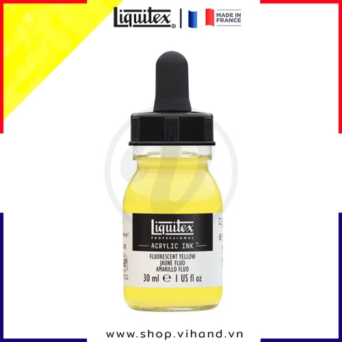 Mực acrylic cao cấp Liquitex Professional Acrylic Ink 981 Fluorescent Yellow - 30ml (1Oz)