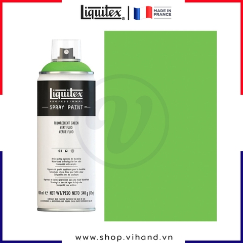 Bình sơn xịt cao cấp Liquitex Professional Spray Paint 985 Fluorescent Green - 400ml