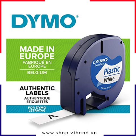 Cuộn nhãn dán Dymo (LT) nhựa Polyester dùng cho máy LetraTag