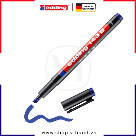 Bút dánh dấu công nghiệp Edding 143 B Permanent Pen - Blue