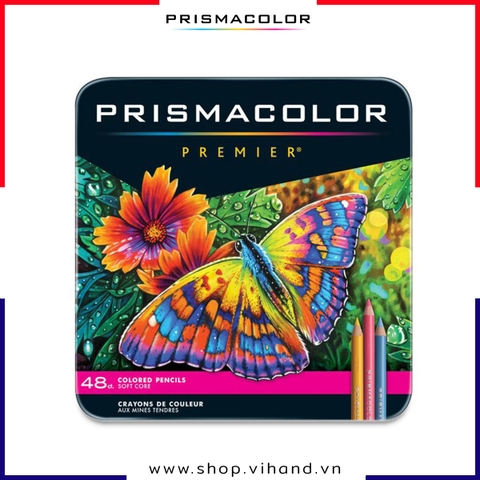 Bộ bút chì màu hạng họa sĩ Prismacolor Premier Soft Core - 48 màu (Hộp thiếc)