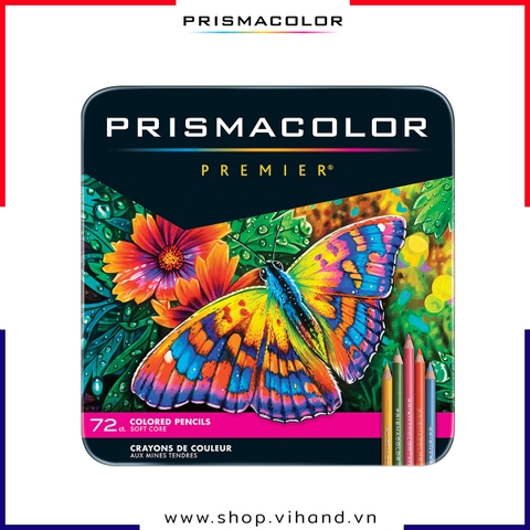 Bộ bút chì màu hạng họa sĩ Prismacolor Premier Soft Core - 72 màu (Hộp thiếc)