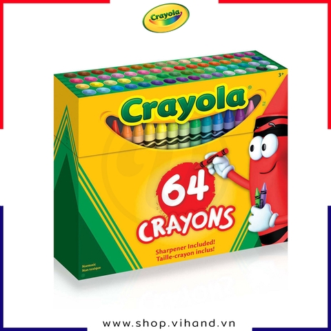 Bộ bút sáp màu tập tô cho trẻ Crayola Crayons - 64 Màu
