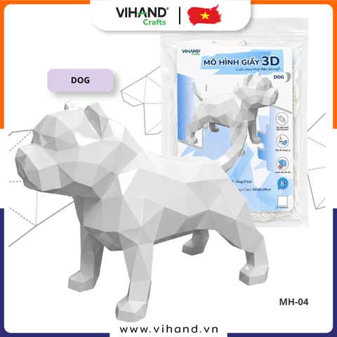 Bộ kit DIY Mô hình giấy 3D Dog tự láp ráp (MH-04)