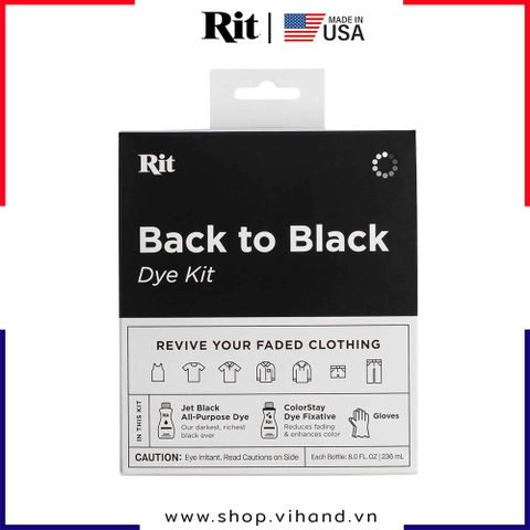 Bộ thuốc nhuộm đen quần áo Rit Back to Black Dye Kit