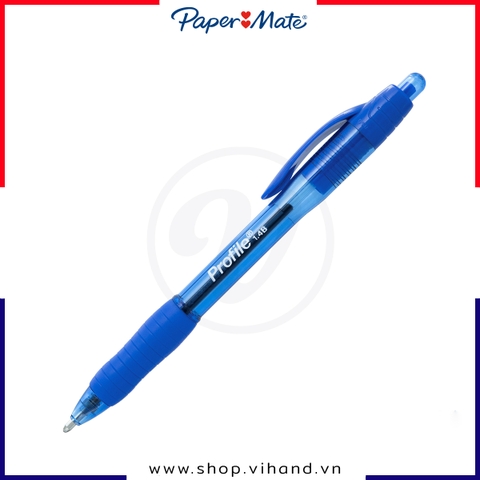 Bút bi bấm ngòi lớn Paper Mate Profile RT 1.4mm – Màu xanh dương (Blue)