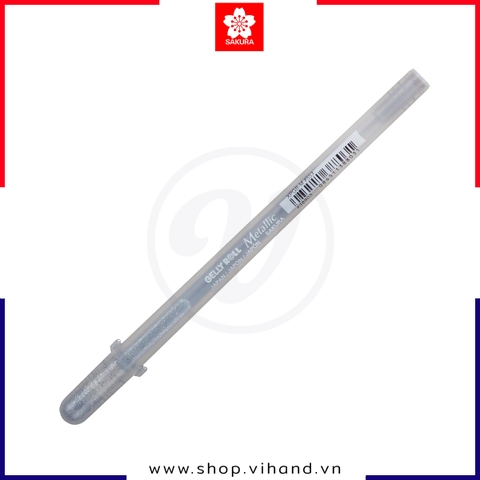Bút Gel ánh kim Sakura Metallic 0.4mm XPGB-M#553 - Silver (Bạc ánh kim)