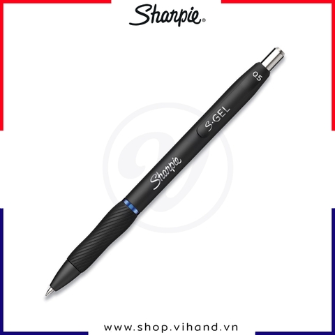 Bút bi gel đầu bấm cao cấp Sharpie S-Gel Fine Point 0.5mm - Blue (Màu xanh dương)