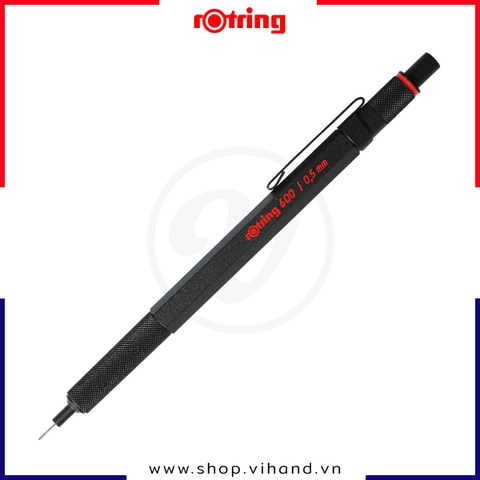 Bút chì cơ học cao cấp Rotring 600 0.5mm - Đen (Black)