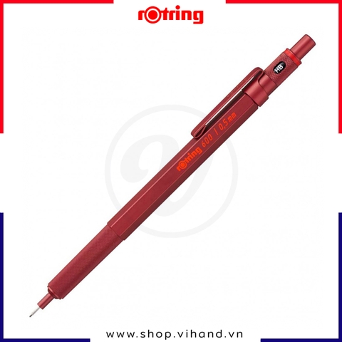 Bút chì cơ học cao cấp Rotring 600 0.5mm - Đỏ (Red)
