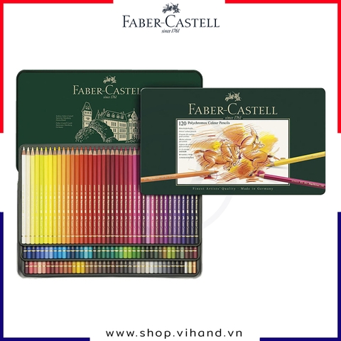 Bộ bút chì màu cao cấp Faber-Castell Polychromos - 120 Màu (Hộp thiếc)