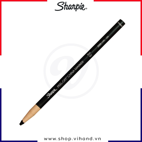 Bút chì sáp dầu dạng xé Sharpie Peel-Off China Marker - Black (Màu đen)