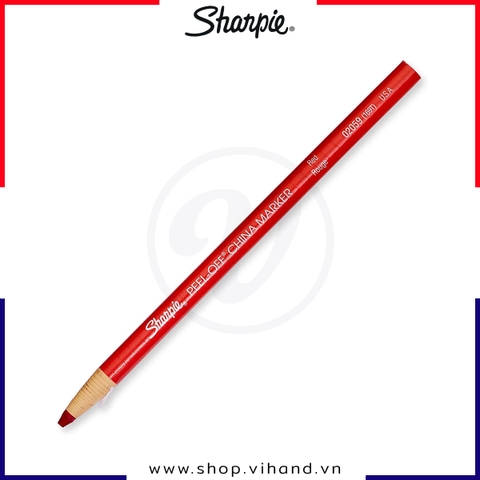 Bút chì sáp dầu dạng xé Sharpie Peel-Off China Marker - Red (Màu đỏ)
