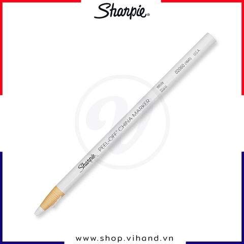 Bút chì sáp dầu dạng xé Sharpie Peel-Off China Marker - White (Màu trắng)