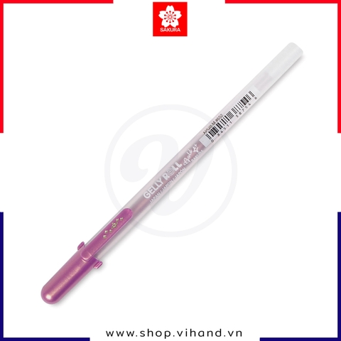 Bút Gel nhũ vàng Sakura Gold Shadow 0.7mm XPGB-M#652 - Viền Tím (Lavender)