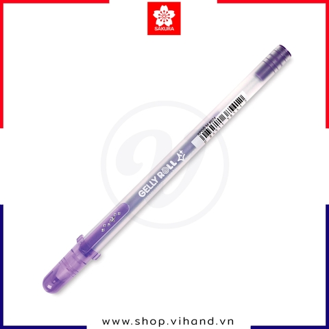 Bút Gel nhũ bạc Sakura Silver Shadow 0.7mm XPGB-M#624 - Viền Tím (Purple)