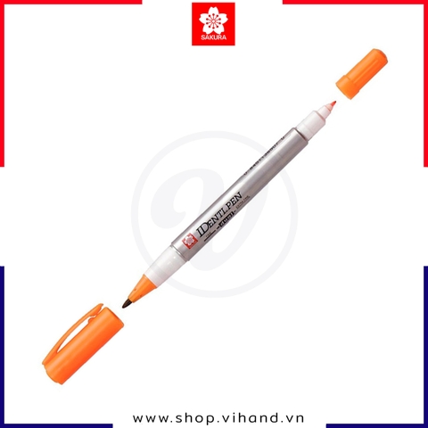 Bút lông đánh dấu 2 đầu Sakura Identi Pen XYK-T#5 – Màu Cam (Orange)