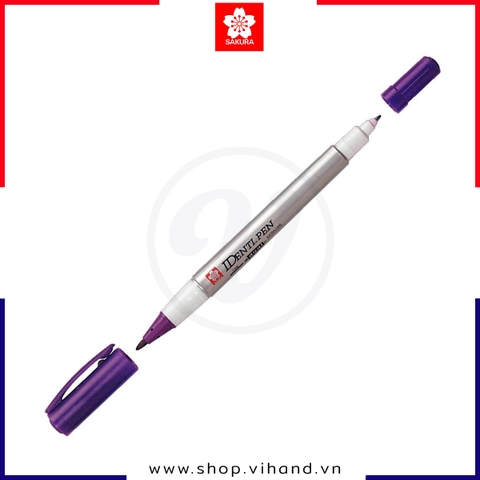 Bút lông đánh dấu 2 đầu Sakura Identi Pen XYK-T#24 – Màu Tím (Purple)