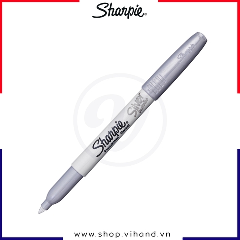 Bút lông dầu mực ánh kim Sharpie Metallic - Silver (Màu nhũ bạc)