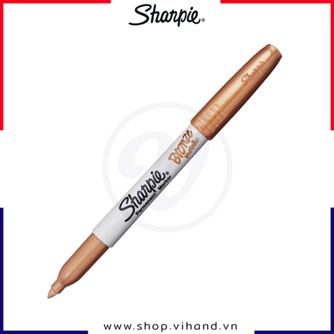 Bút lông dầu mực ánh kim Sharpie Metallic - Bronze (Màu nhũ đồng)