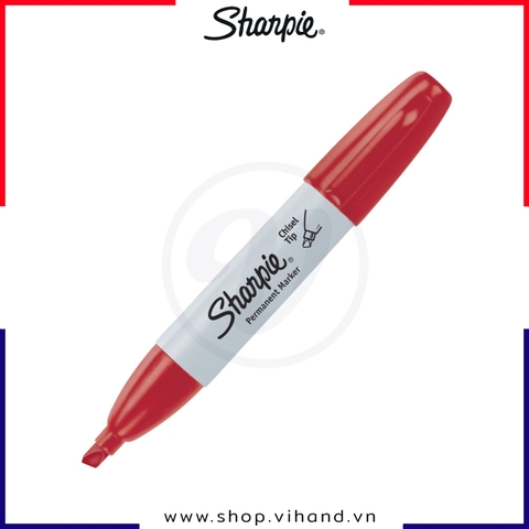 Bút lông dầu vẽ trên nhiều chất liệu Sharpie Chisel Tip - Màu Đỏ (Red)