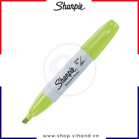 Bút lông dầu vẽ trên nhiều chất liệu Sharpie Chisel Tip - Màu xanh lá mạ (Lime Green)