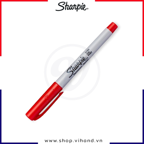 Bút lông dầu ngòi kim Sharpie Ultra Fine 0.5mm - Màu đỏ (Red)