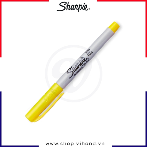 Bút lông dầu ngòi kim Sharpie Ultra Fine 0.5mm - Màu Vàng (Yellow)