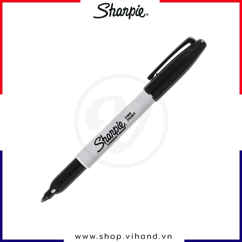 Bút lông dầu vẽ trên nhiều chất liệu Sharpie Fine Point 0.9mm - Black (Màu Đen)