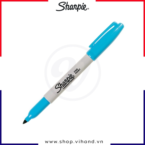 Bút lông dầu vẽ trên nhiều chất liệu Sharpie Fine Point 0.9mm - Turquoise (Xanh lơ)